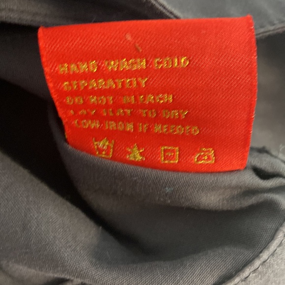 Louise Joe Blue Jean Jacket Brass Buttons Medium - Picture 7 of 7